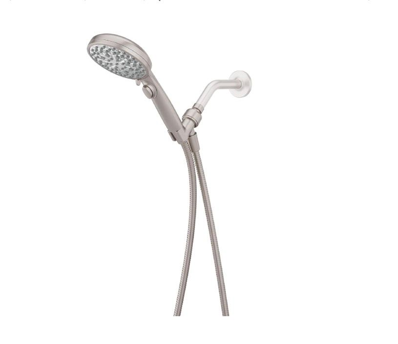 Pfister Handheld Shower Head, Hose Included, 6-Function, , Brushed Nickel
