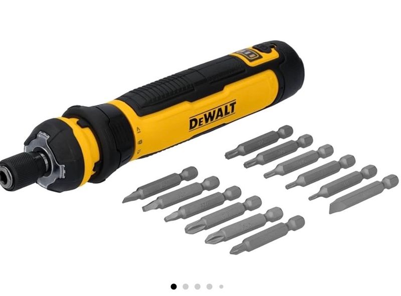 DEWALT Cordless Screwdriver USB Rechargeable and Screwdriver Bit Set