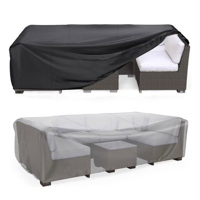 Heavy Duty Patio Sectional Sofa, Patio Table and Chair Set Cover 89.7"L×62.2"W×28.3"H
