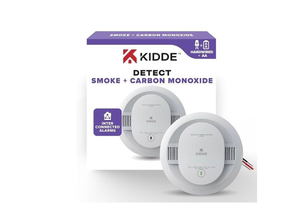 Smoke/Carbon Monoxide Detector, 10-Year Battery Powered