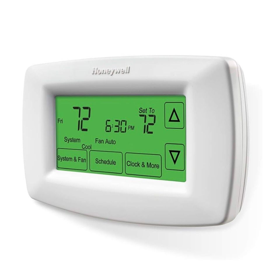 Honeywell Home RTH7600D 7-Day Programmable Touchscreen Thermostat, White