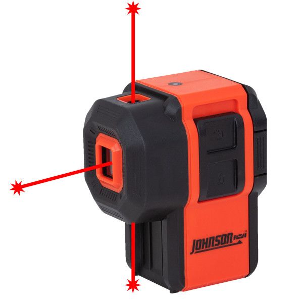 Johnson Level &amp; Tool 40-6646 Self-Leveling 3 Dot Laser w/ 2 Plumb Dots and 1 Level Dot, 4.5", Red, 1 Laser