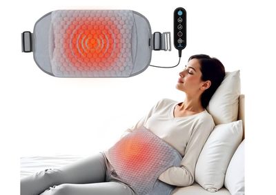 Heating Pad with Massager,Auto Shut Off,Grey