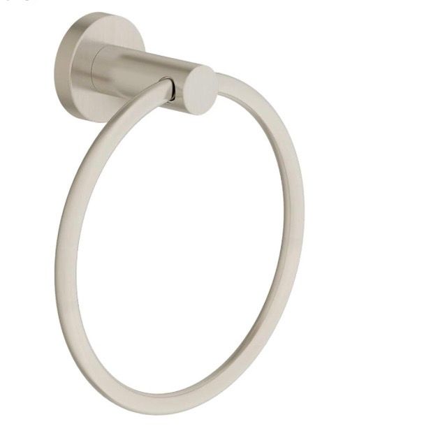Symmons 353TR-STN Dia Wall-Mounted Towel Ring in Satin Nickel