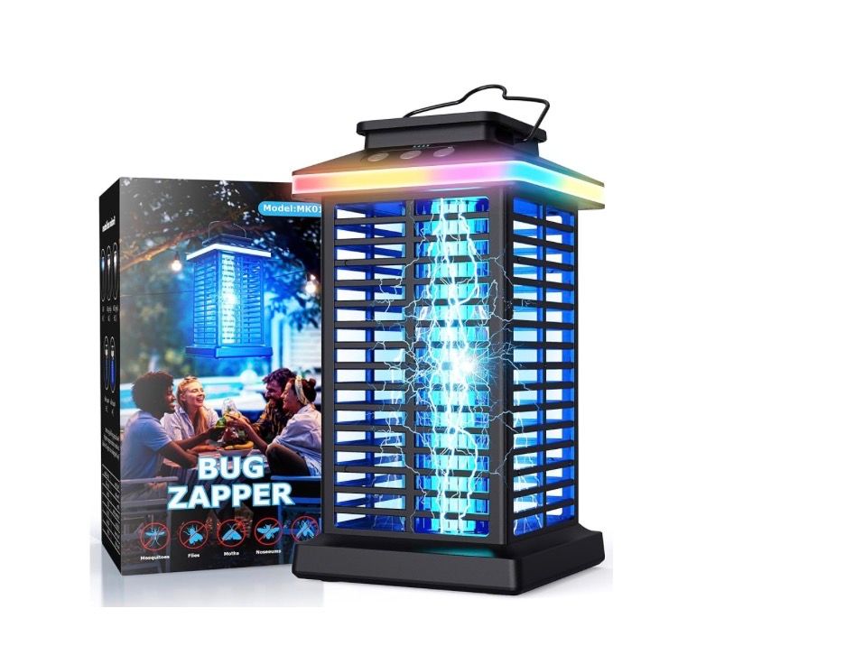 Bug Zapper Outdoor, Rechargeable, LED Night Light