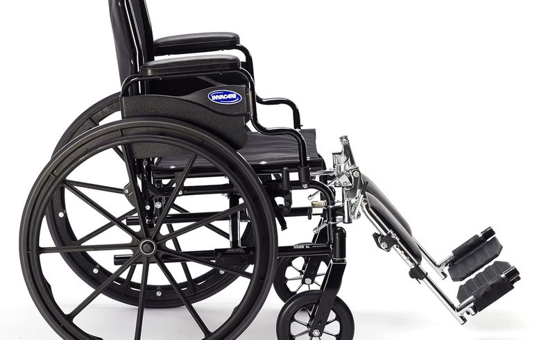 Wheelchair Desk Length Conventional Arm Clothing Guard w/ Screws/ Decal (Pair)