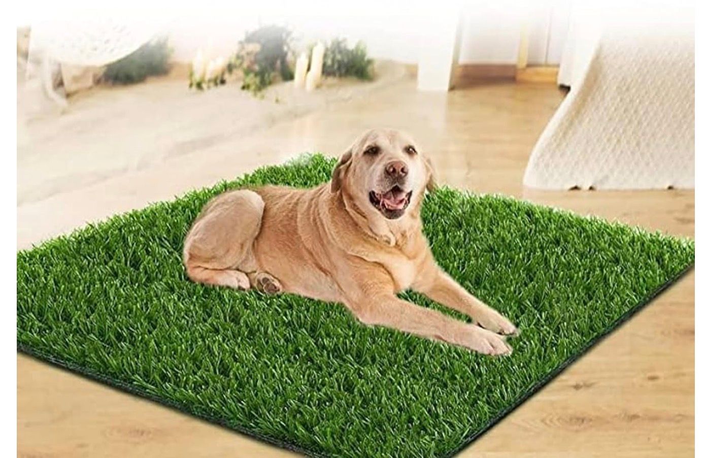 SSRIVER Dog Grass Pad,51.2x31.5In Fake Grass for Dogs,Artificial Grass Pee Pad for Puppies Potty Training Indoor Outdoor