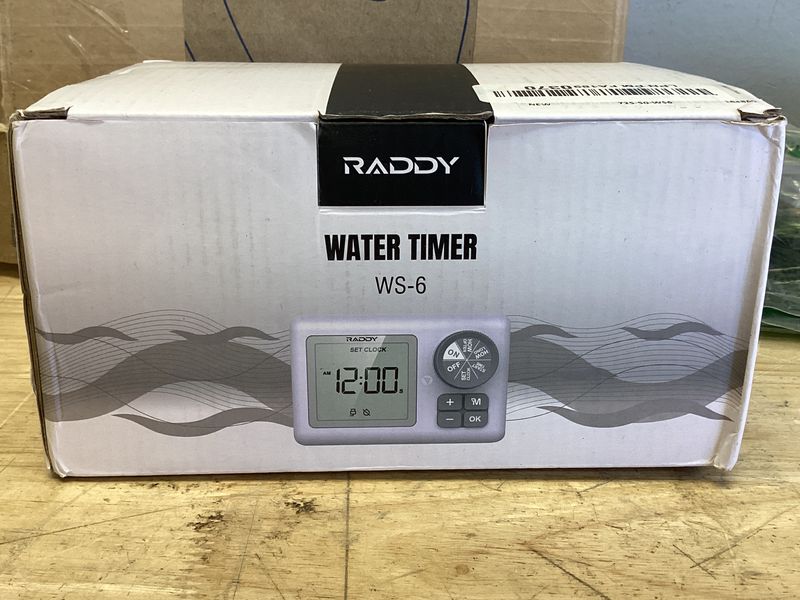 Raddy WS-6 Automatic Plant Waterer, Indoor Plant Watering System for 15 Potted Plants, Programmable Water Timer with LCD Display, USB Power, Water Shortage Alarm for Balcony Greenhouse