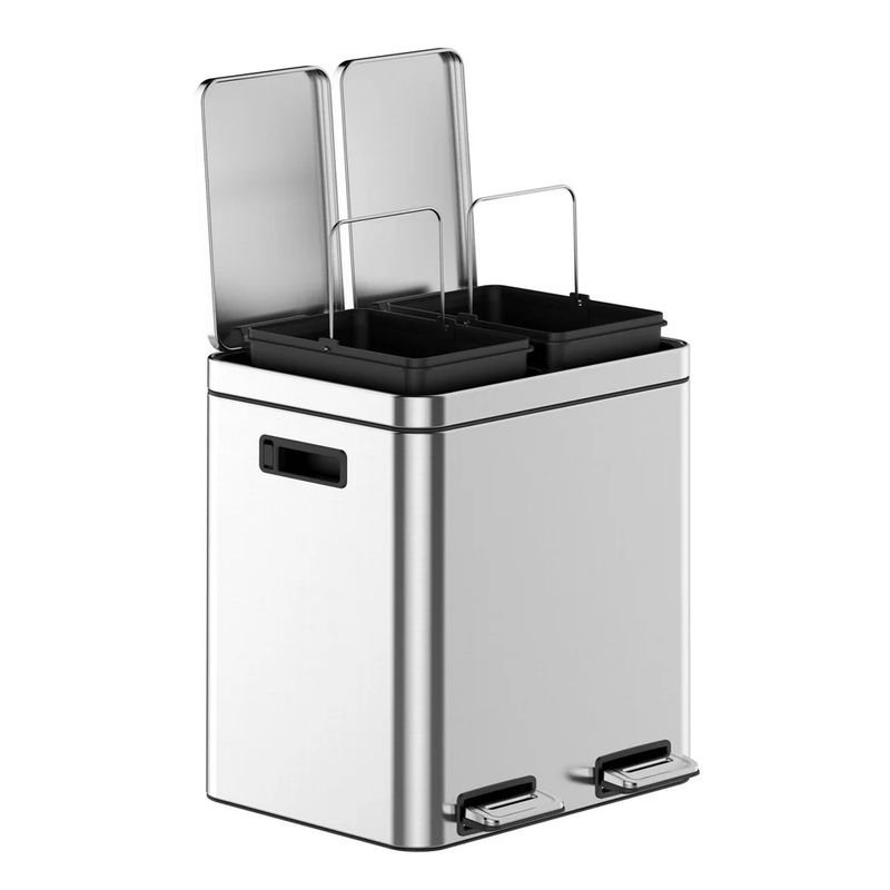 8 Gallons Rectangular Recycling Trash Can
