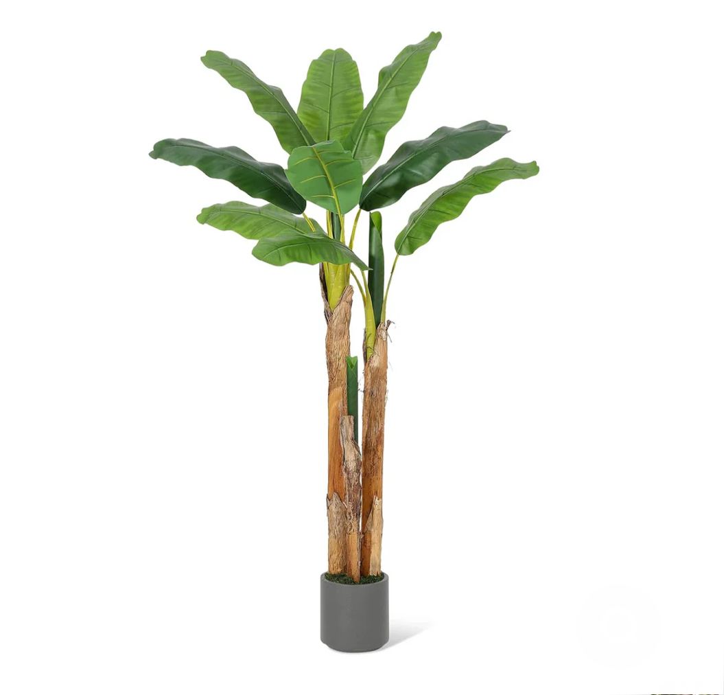 7ft artificial banana tree with planter
