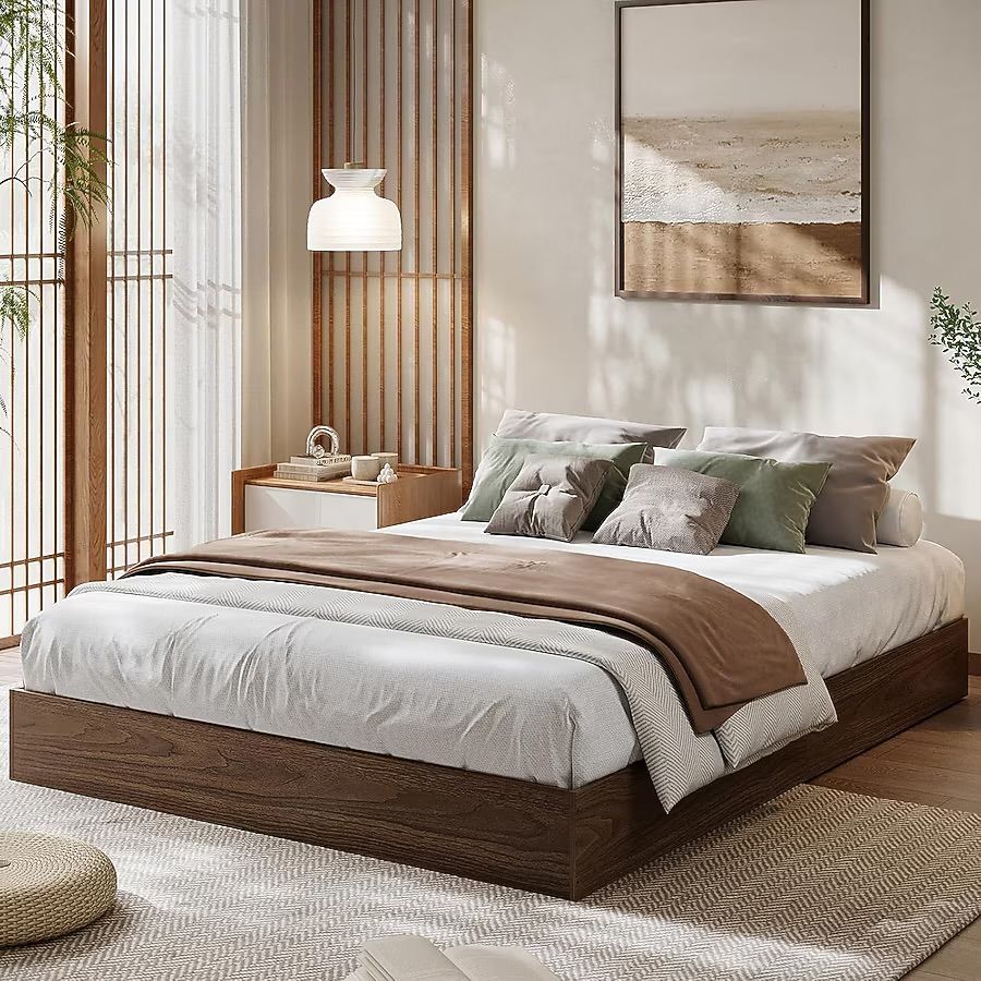 California King Size Wood Platform Bed Frame