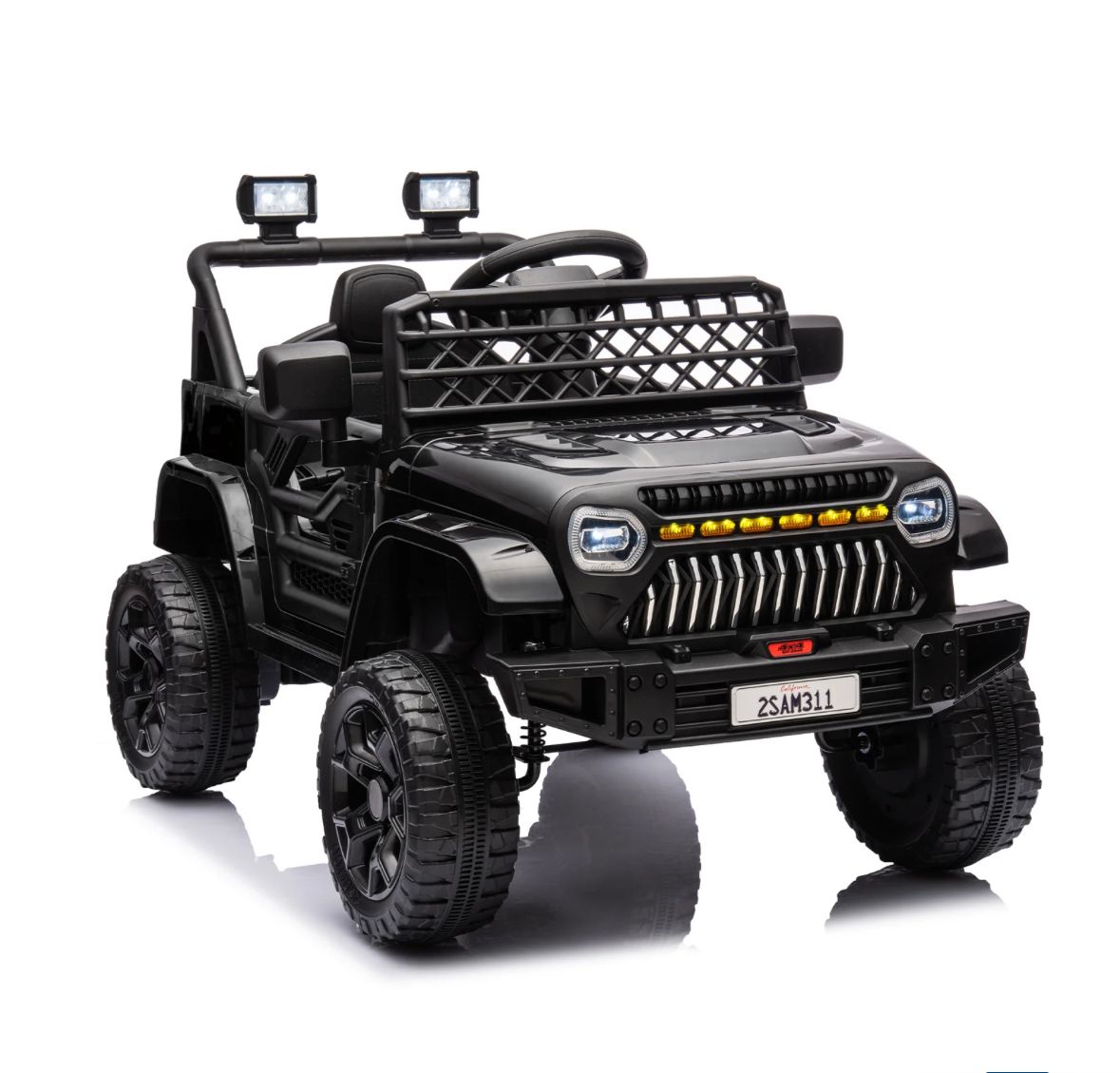 12V Kids Ride-On Truck For Age 3+ - black
