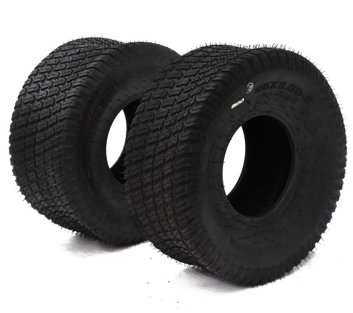 20x8.00-10 lawn mower tire - set of 2