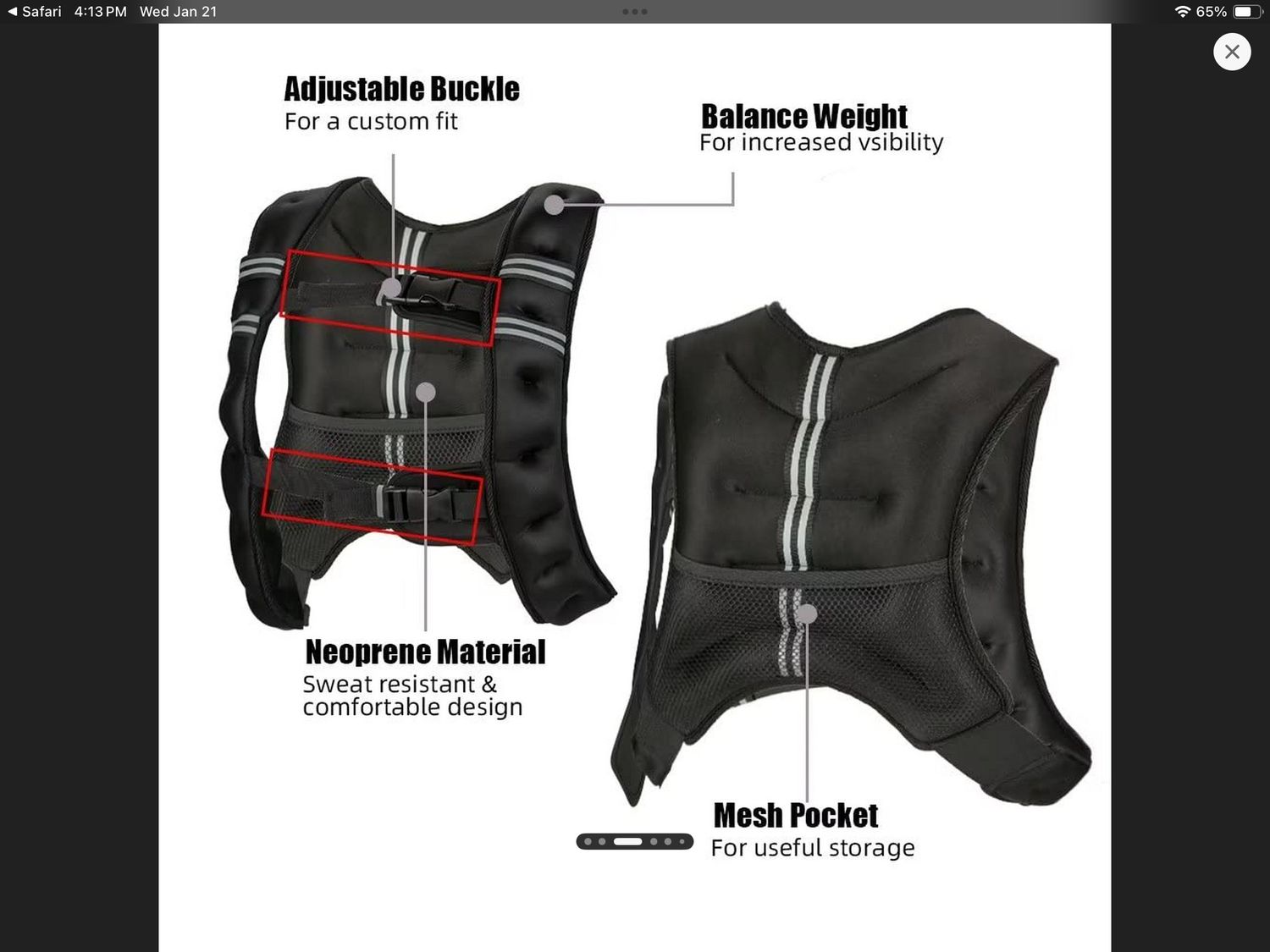 15lbs weighted vest