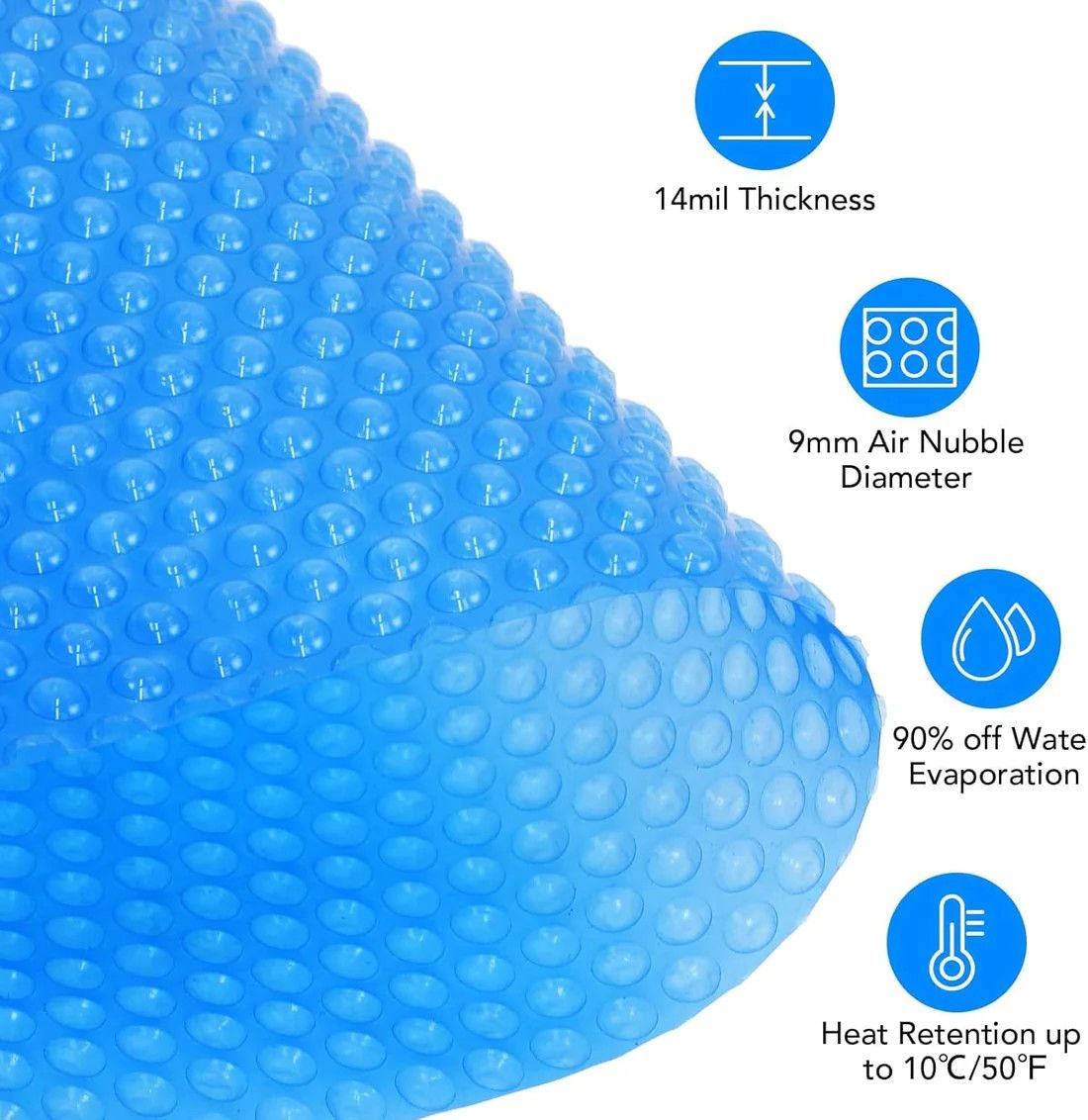 Solar Pool Cover 16x32FT