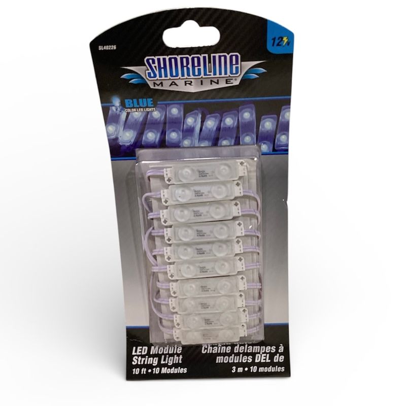 SL40226: SHORELINE MARINE 12V 10' LED MODULE STRING LIGHTS