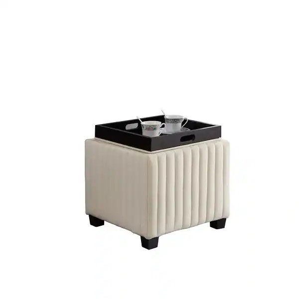 Square Storage Ottoman