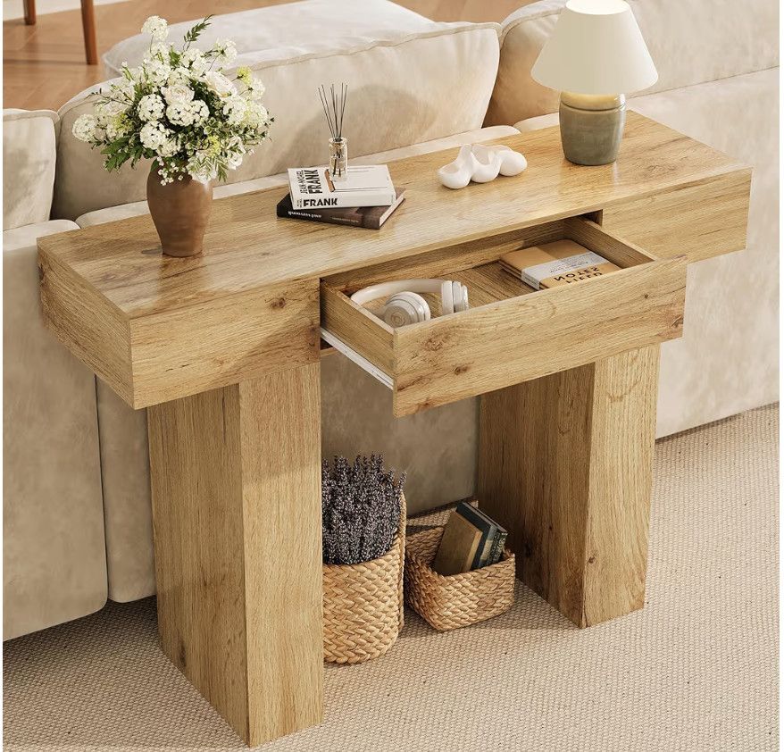 Entryway table with drawer