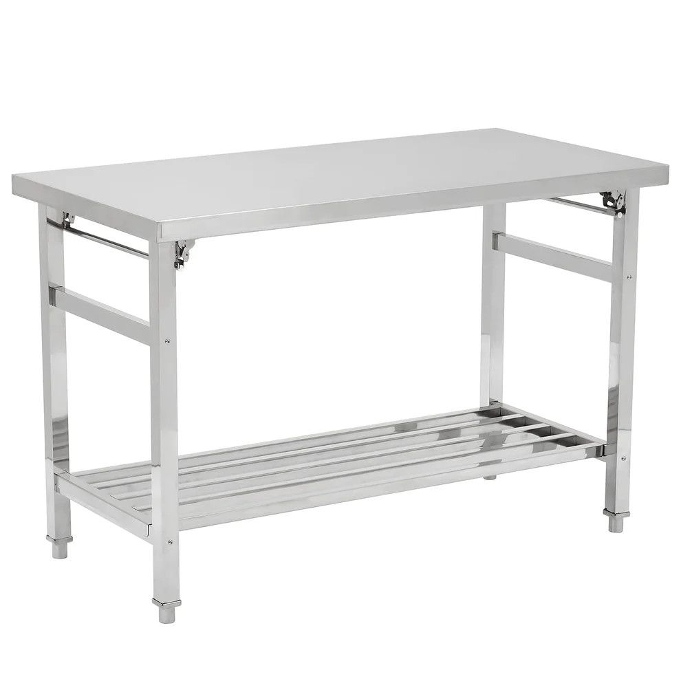 48"L x 24"W x 32"H Stainless Steel Table