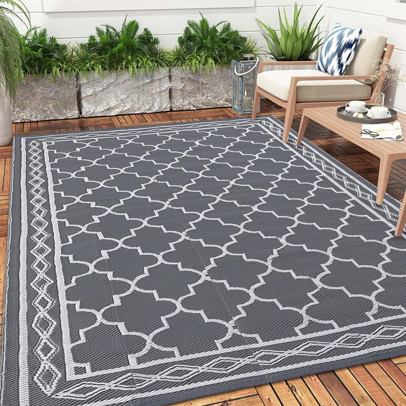 Outdoor Grey 9×12 Rug