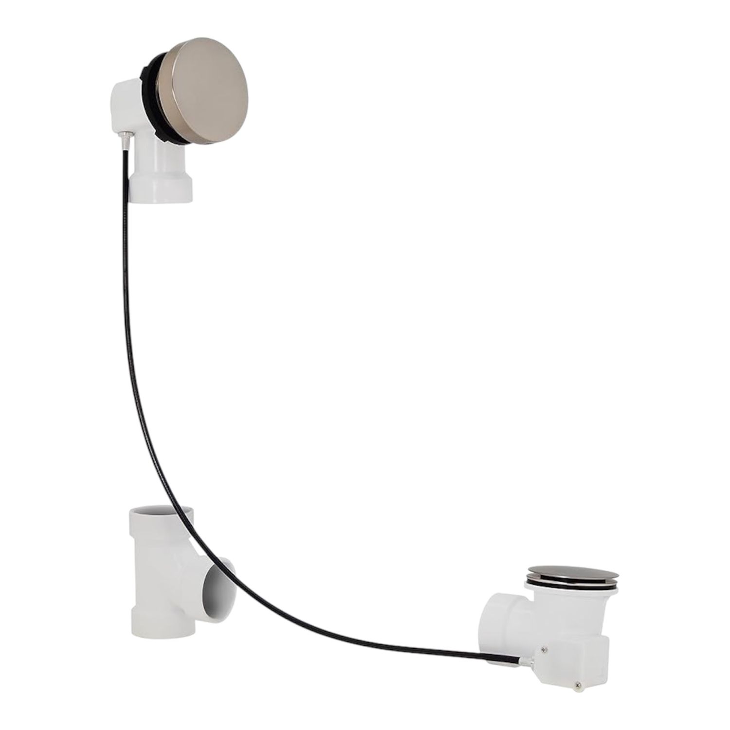 Westbrass 45" Cable Drive Bathtub Drain Trim