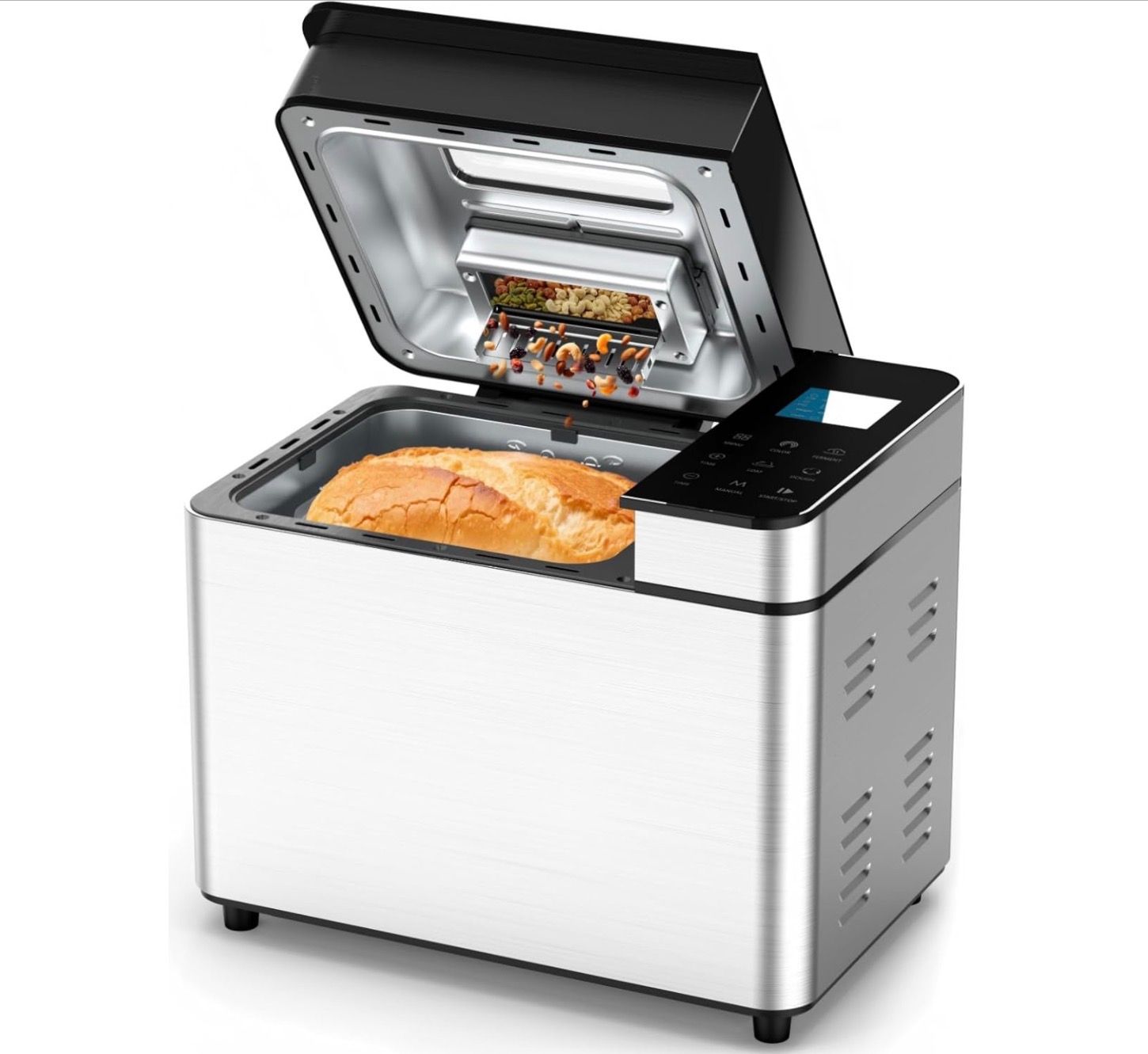 MERIOR 25-IN-1 Bread Maker with Visible Lid
