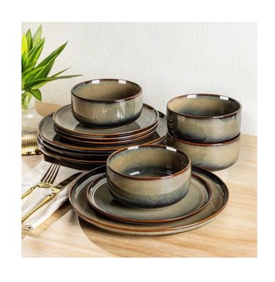 TheTerra Ceramic Dinnerware Sets for 4. 12pc