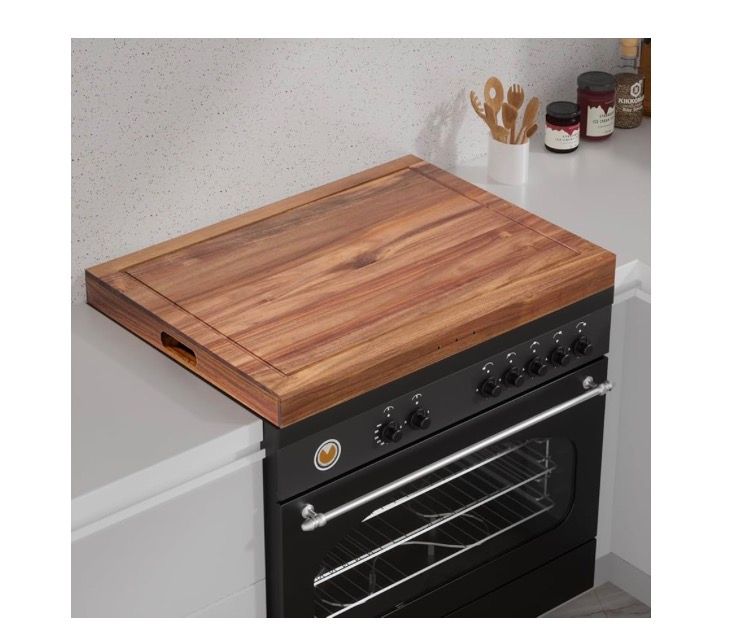 Stove Cover, 28.82”x20.83”x2.12” (Natural Acacia)