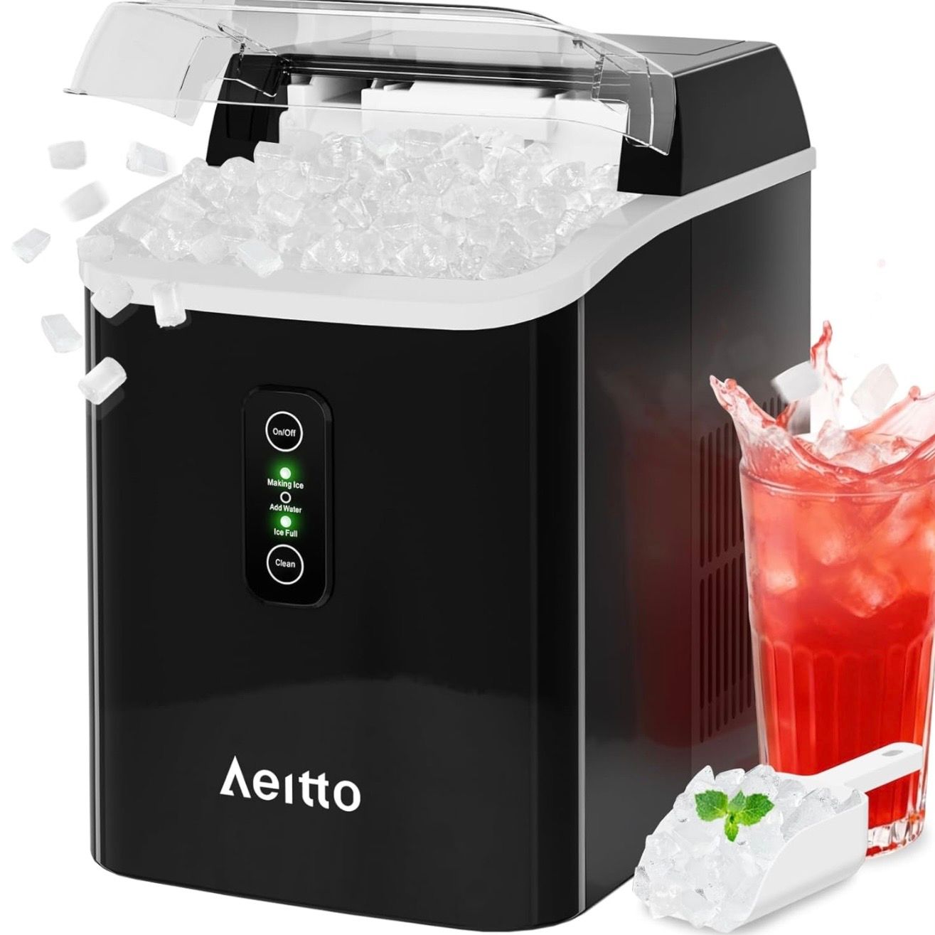 Aeitto Nugget Ice Maker Countertop