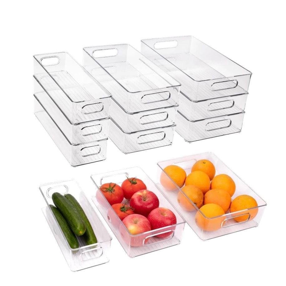 ZHOHO TANT 9 Pack Refrigerator Organizer Bins
