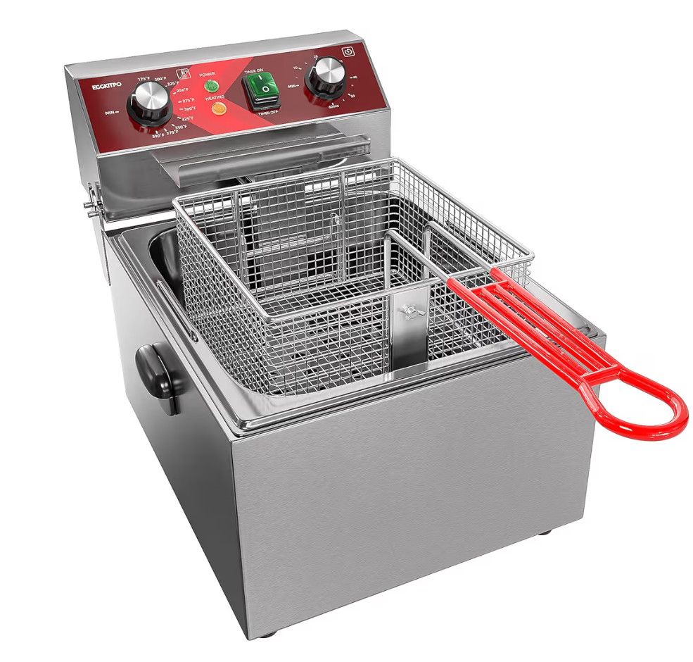 Electric Deep fryer Single Tank Deep Fryer with Basket 10.5QT