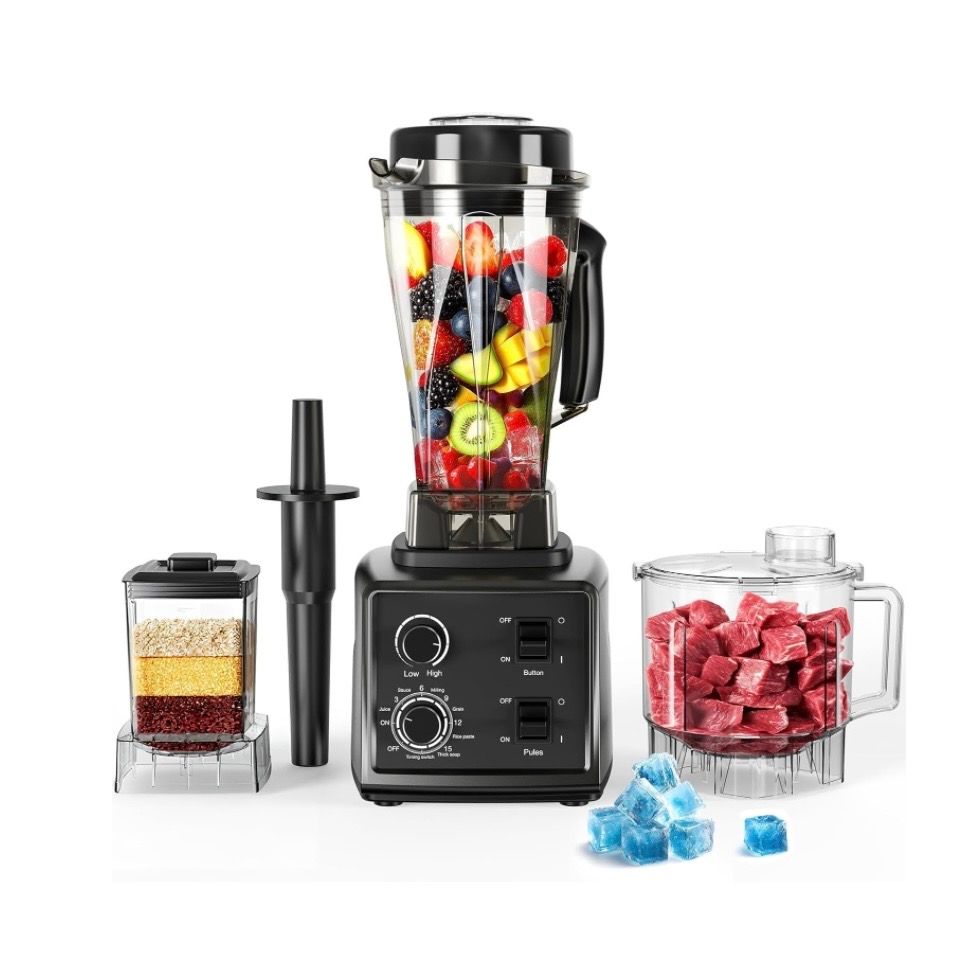 3-in-1 Blender and Food Processor Combo 1500W