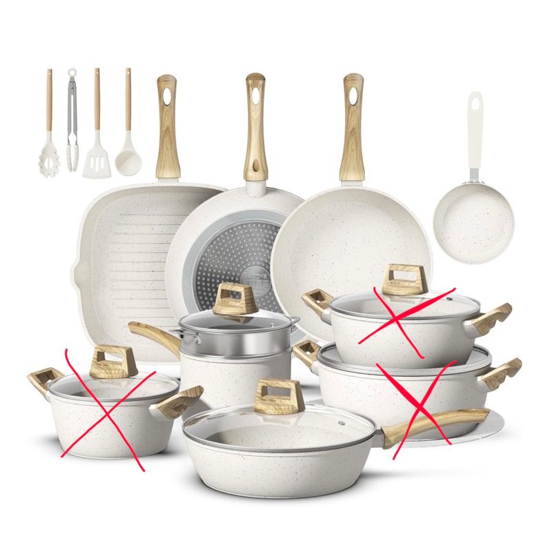 13 Pots and Pans Set Non Stick Ceramic Cookware Set