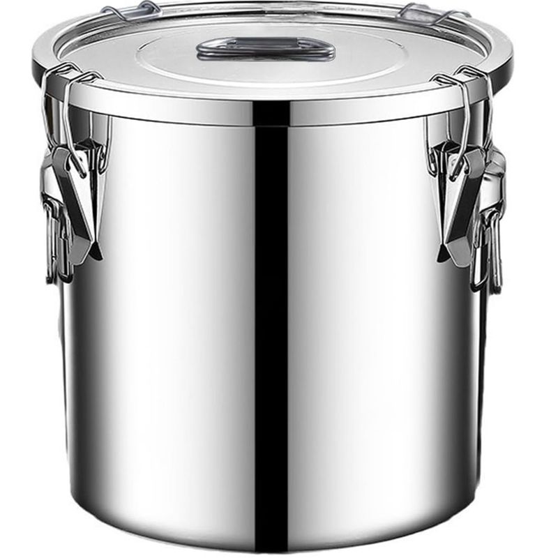 304 Stainless Steel Airtight Canister for Kitchen, 3.2Gal/405oz