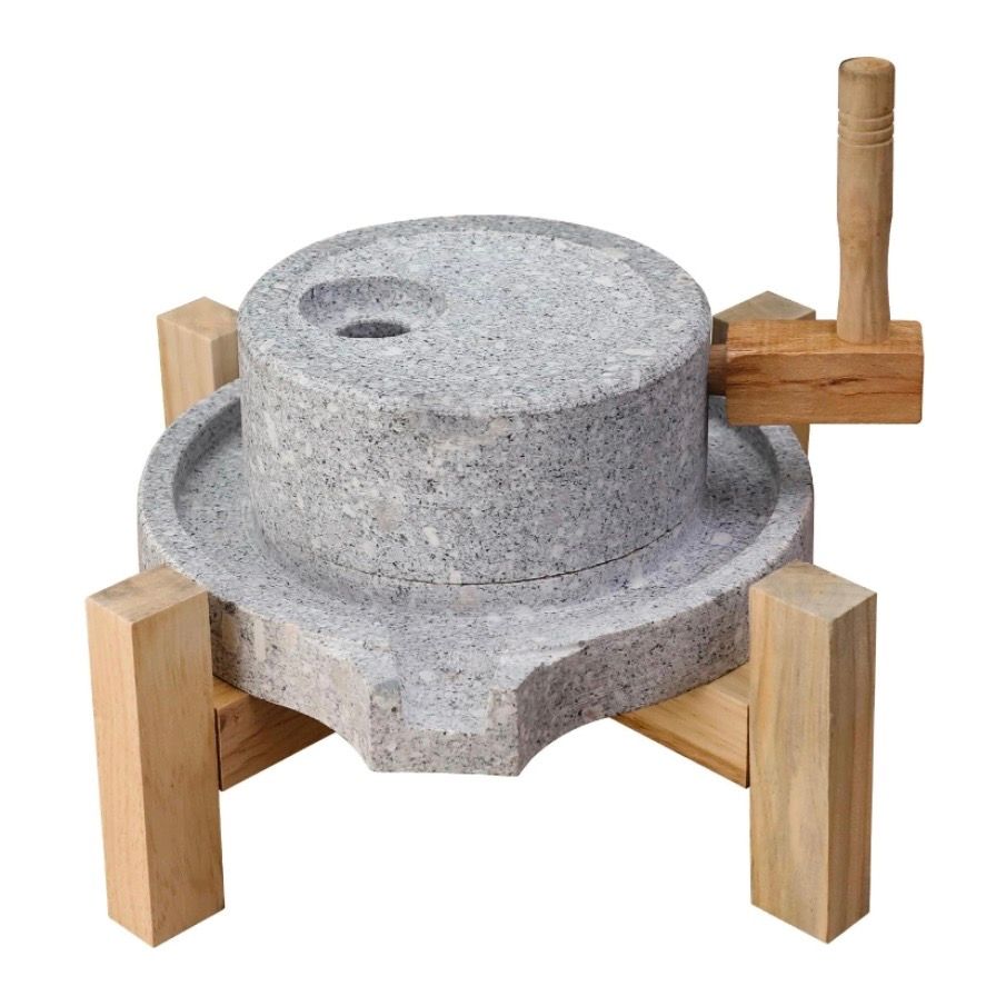 Stone Grain Mill Hand Grinder - (7.9 x 11.8 inch)