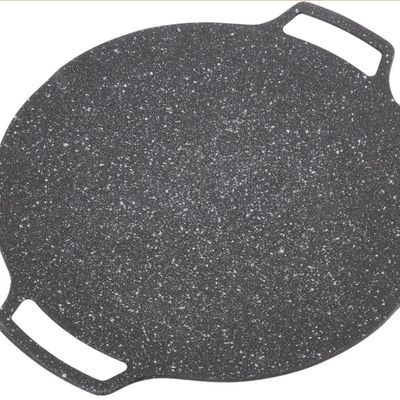Korean Grill Pan,14.17inch Nonstick Round Griddle Grill Pan