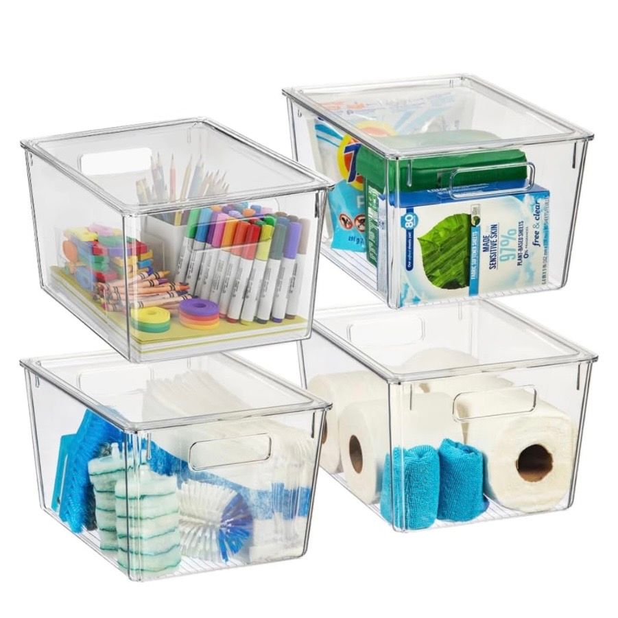 ClearSpace Plastic Storage Bins with Lids X-Large