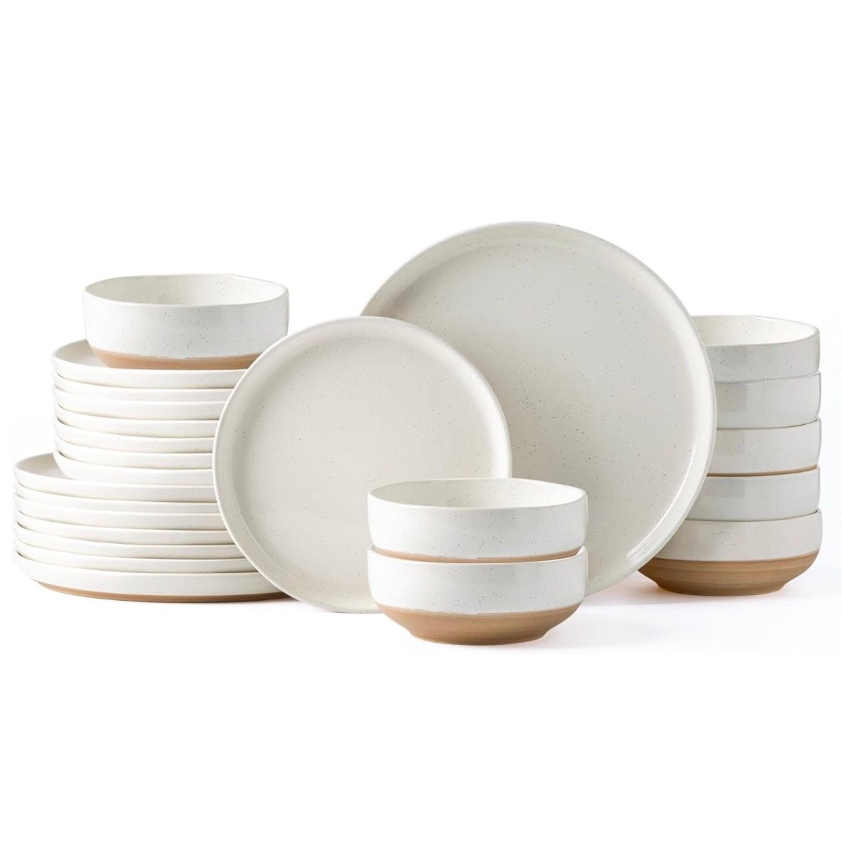 Ceramic Dinnerware Sets for 8, 24 Pieces