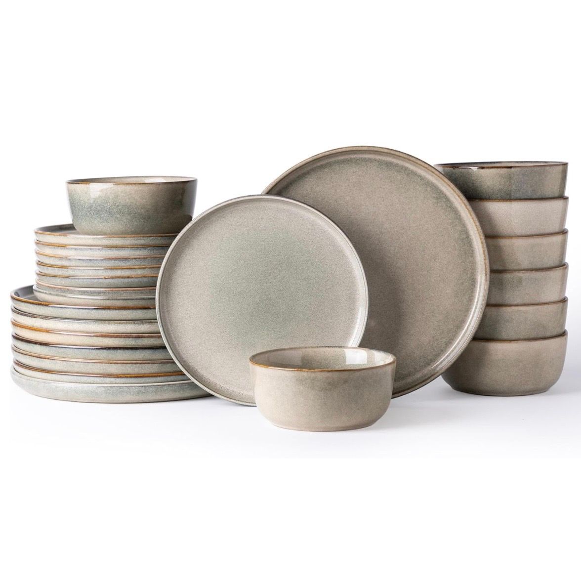 Stoneware Dinnerware Sets 24pc Ceramic