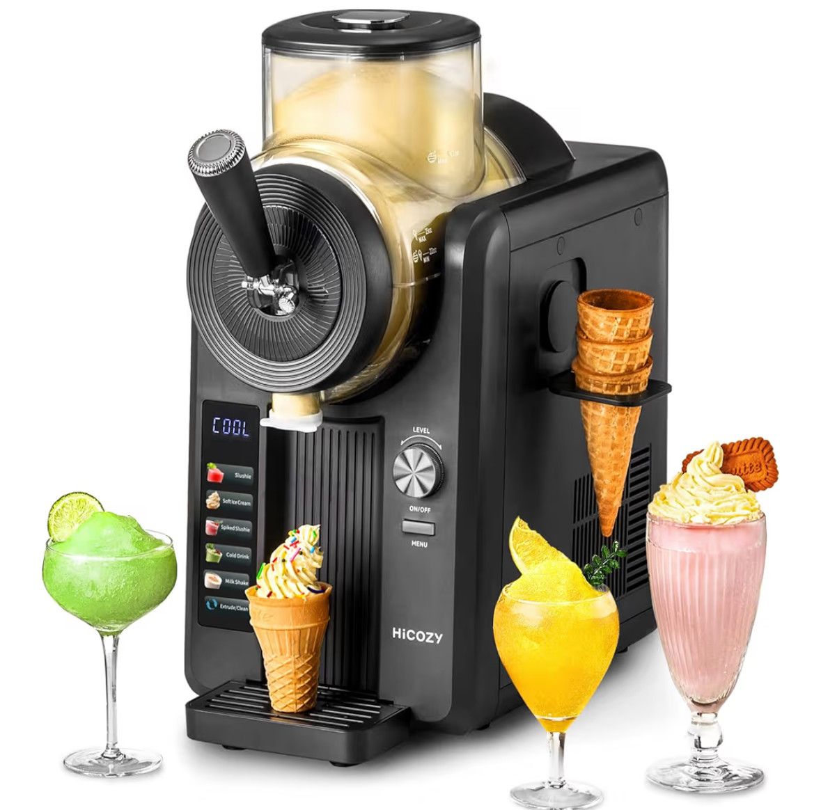HiCOZY F3 Slushie Machine &amp; Soft Serve Ice Cream Machine