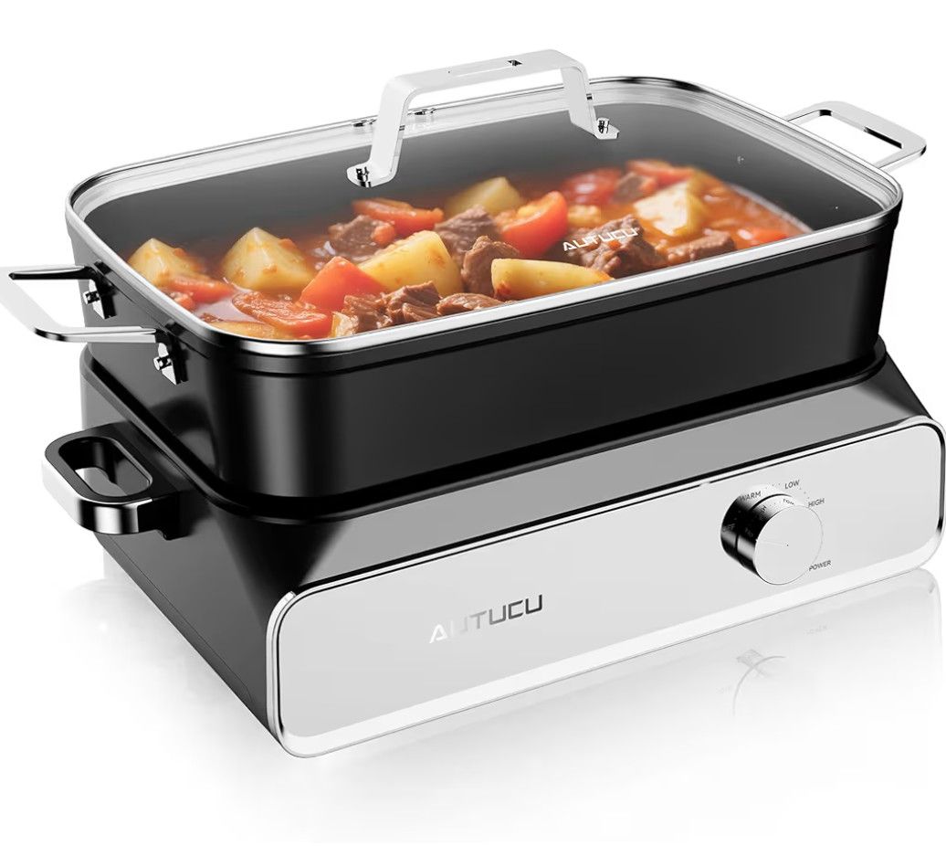 AUTUCU Slow Cooker 10-Quart