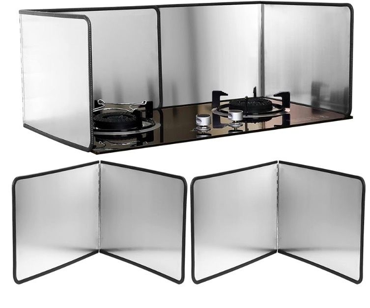 Grease Splatter Guard 2 Pieces 2 Sided Splash Guard Protector