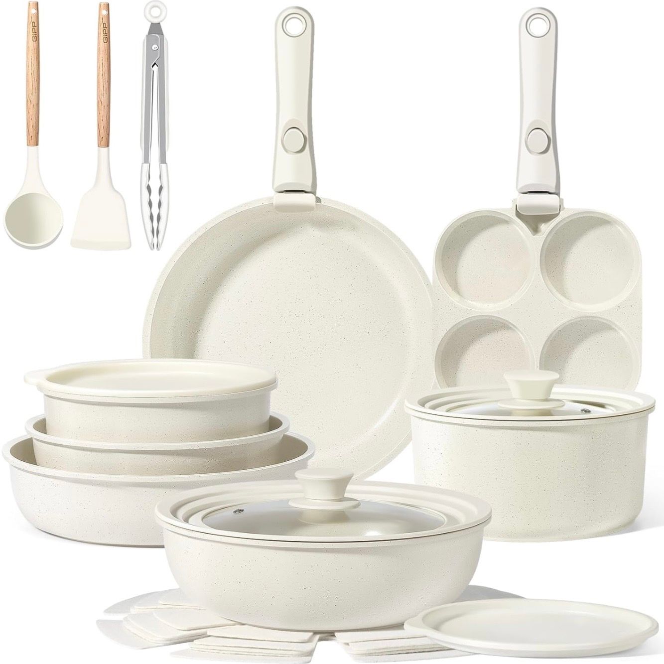 GiPP Ceramic Pots and Pans Set Non Stick