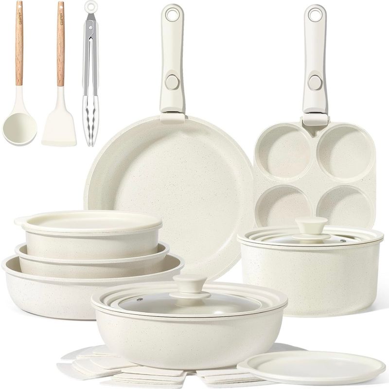 GiPP Ceramic Pots and Pans Set Non Stick