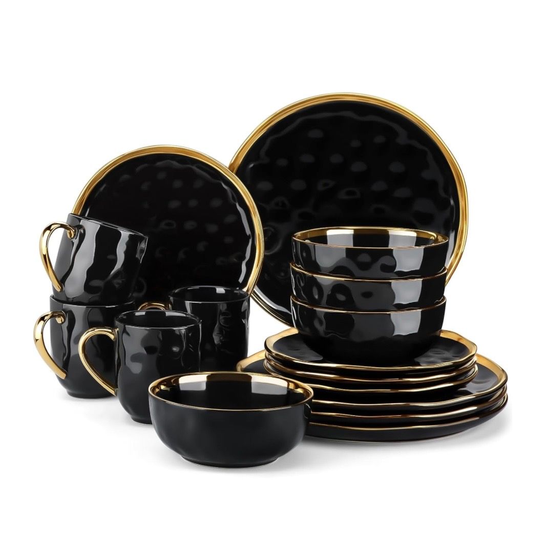 LOVECASA 16 Pieces Plates and Bowls Sets