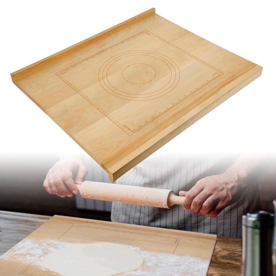 SoeKoa Reversible Wood Pastry Board, 20"X24"
