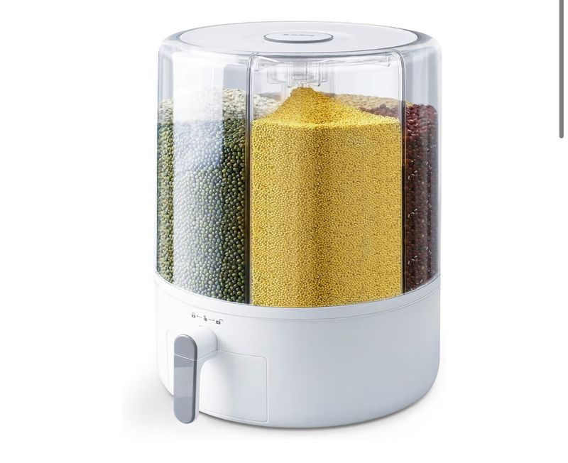 Slow Slog, 6 Grid Grain Dispenser, 360° Rotating