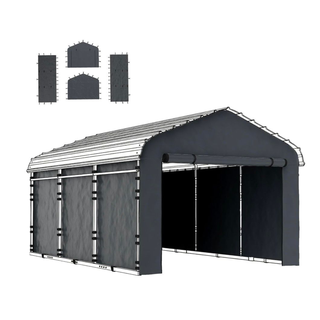 12x20 Carport Side Walls