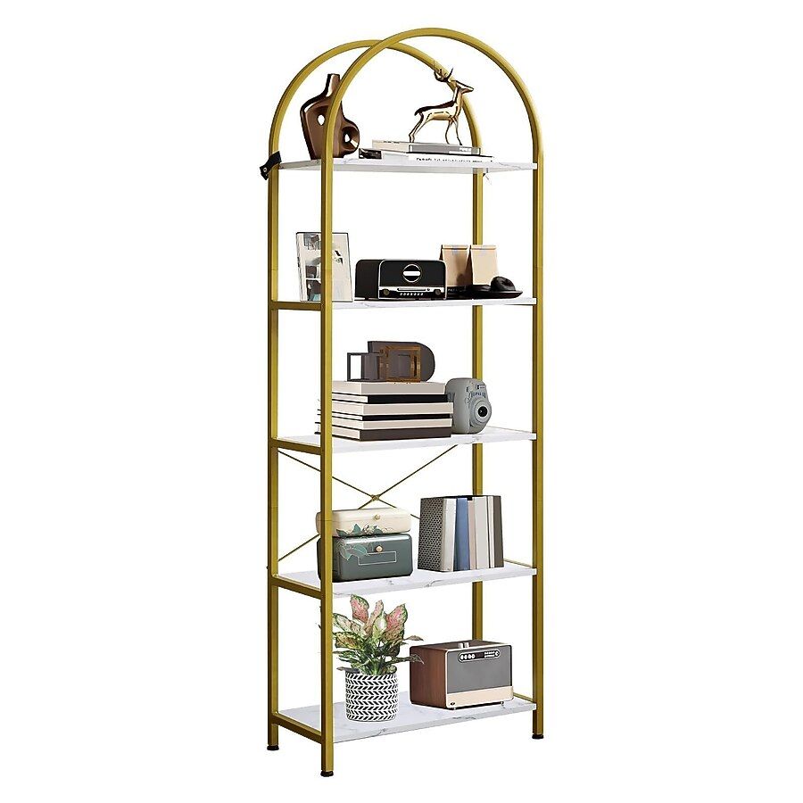 5-Tier Arched Bookshelf
