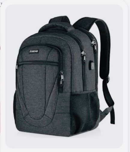 ZUBOND Black Backpack, 15.6 Inch, Laptop
